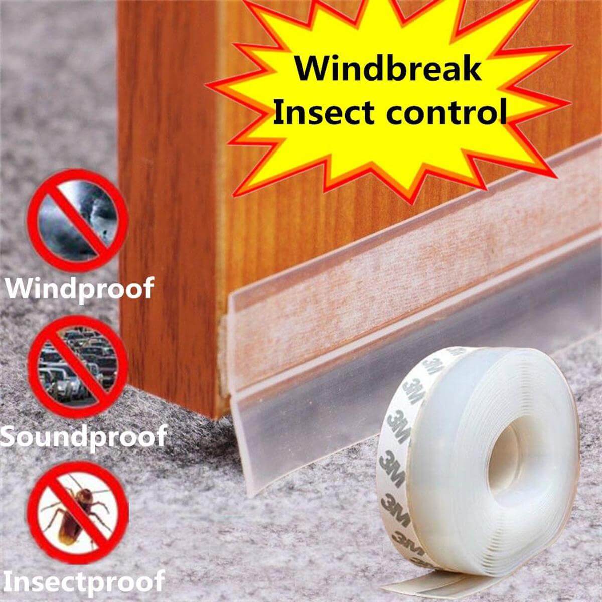 Silicone Door Seal Strip | BUY ONE GET ONE FREE | Shanghai-Imported